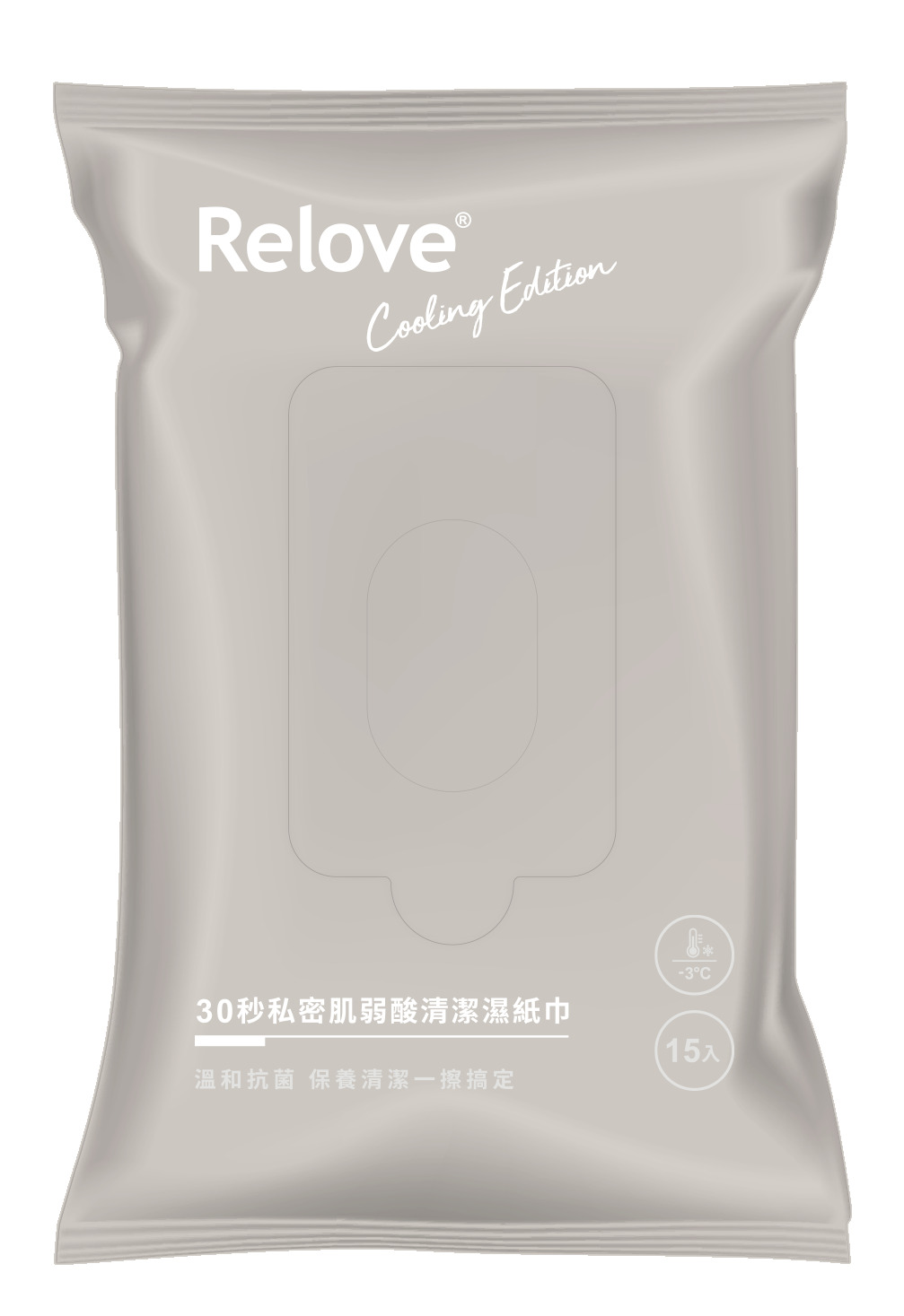 【2月贈品】Relove｜30秒私密肌弱酸清潔濕紙巾(玫瑰香氣涼感)